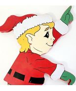 House of Lloyd Santa&#39;s Elf #2 Wood Decorations 1991 Vintage Holiday 9&quot; H... - $363.37 MXN