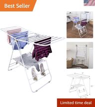 Heavy Duty Gullwing Drying Rack, White Metal - $82.37