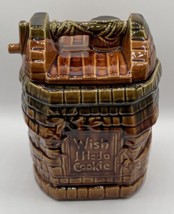 8x10” Vintage McCoy Pottery Wishing Well Cookie Jar &quot;Wish I Had A Cookie&quot; EUC - $29.57