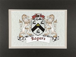 Rogers Irish Coat of Arms Print - Frameable 9&quot; x 12&quot; - $19.55