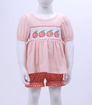 NEW Boutique Strawberry Girls Tunic &amp; Ruffle Shorts Outfit - £10.88 GBP