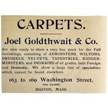 Goldthwait And Co Carpets 1894 Advertisement Victorian Boston Retail ADB... - $28.01 CAD
