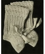 Infant&#39;s Crocheted Bootees 4 Vintage Crochet Pattern for Baby Shoes PDF ... - £1.96 GBP