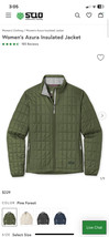 Stio Womens Azure Insulated Jacket In Pine Forest Size Large MSRP $229 - £125.41 GBP