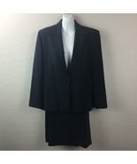 Jones New York Womens Navy Blue Skirt Suit Set Office 12/14 - £47.16 GBP