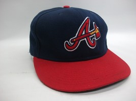 Atlanta Braves Hat 7 1/4  Fitted New Era Red Blue MLB Baseball Cap Made USA - £15.97 GBP