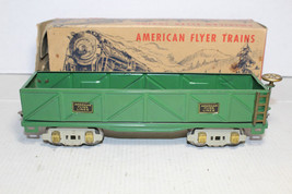 American Flyer Prewar O Gauge 3207 Green Gondola Sand Car Boxed NICE - £47.48 GBP