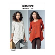 Butterick Patterns Misses&#39; Loose Knit Tunics Y (XSM-SML-MED) - £6.96 GBP