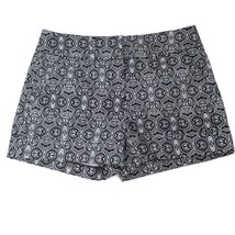 7th Avenue Womens Shorts Size 2 Zippered Front Belt Loops Pockets Black White - £10.32 GBP