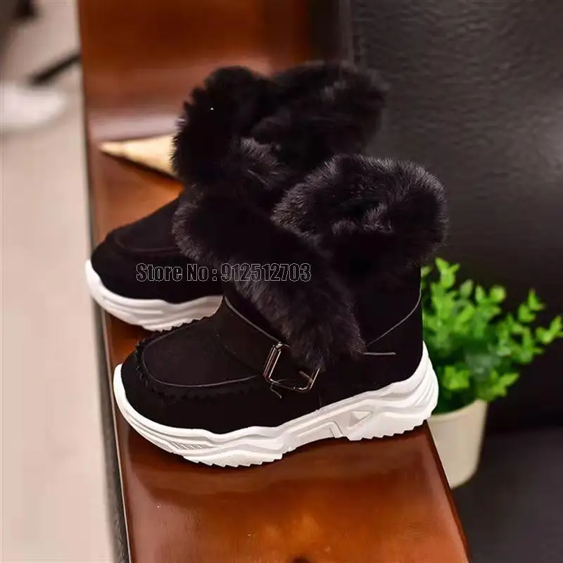  Snow Girls Boots Infant Warm Plush Outdoor ry Cotton Baby Comfort Kids Shoes - £181.32 GBP