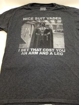 Men&#39;s Official Star Wars Darth Vader Gray Short Sleeve T-Shirt Size: Medium - $8.91