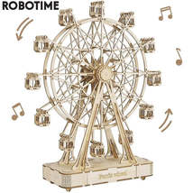 Robotime Rolife 232pcs Rotatable DIY 3D Ferris Wheel Wooden Model Building Block - £25.05 GBP+
