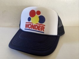 Vintage Wonder Bread Hat Talladega Nights Movie Trucker Hat snapback Navy Cap - £11.87 GBP