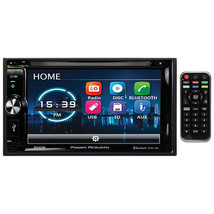 Power Acoustik 6.2&quot; Double Din Receiver with Bluetooth &amp; Detachable Faceplate w - £115.12 GBP