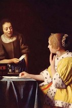 Mistress and Maid by Johannes Vermeer - Art Print - £17.32 GBP+