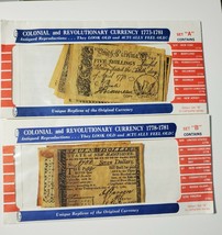 Colonial &amp; Revolutionary Currency Antique Replicas 1773-1781 Set A and Set B - £10.94 GBP
