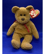 TY Original Beanie Baby Teddy Bear Plush Stuffed Animal DOB April 12 199... - £3.79 GBP