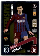 2021-22 Topps Match Attax UEFA Champions League #211 Clement Lenglet NM ID:41635 - $1.77