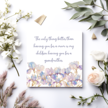 Personalized Iris Mother&#39;s Day Card, Birthday Card - £7.19 GBP