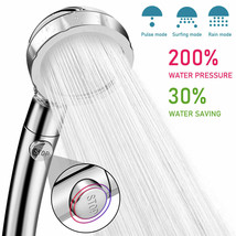 3 Mode High Pressure Showerhead Handheld Shower Head (Only) With On/Off/... - £15.04 GBP