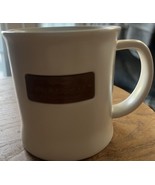 2010 STARBUCKS COFFEE COMPANY COPPER PLATE LOGO MUG EST 1971 White 16oz - €12,82 EUR