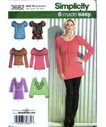 Simplicity 3682 Misses&#39; Knit Tunic and Tops with Sleeve Variations Sewin... - £5.32 GBP