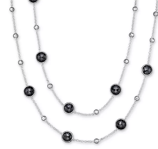 IPPOLITA Sterling Silver Rock Candy Mini Lollipop and Ball Necklace Black Onyx - £420.96 GBP