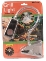 LED Clip On BBQ Grill Light New in Package BBQ Time Grill Like A Pro - £6.72 GBP