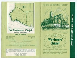 Wayfarer&#39;s Chapel Brochure Portuguese Bend California 1958 - £17.45 GBP