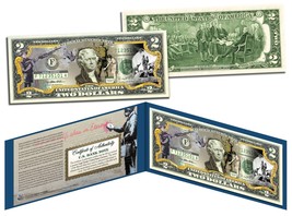 BANKSY * ANTI-WAR * Colorized $2 Bill U.S. Legal Tender Street Artist Graffiti - £11.20 GBP