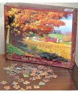 AMISH COUNTRY Trail Bottom Autumn JIGSAW PUZZLE 1000 Pieces Ltd Edition ... - $34.64