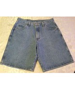 Mens-Size 32-Wrangler jean shorts-Wrangler Hero Original blue denim shorts - £15.72 GBP