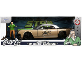 1963 Lincoln Continental Gold Silver Metallic w Green Hood Stan Lee Diec... - $49.83