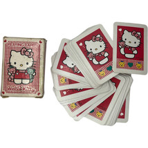 Vintage Hello Kitty Mini Playing Cards Full Deck 1994 Sanrio 2.5&quot; x 1.75&quot; - £7.59 GBP