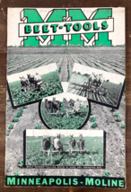 Minneapolis Moline Beet-Tools 1937 Dealer Brochure Drills Tractor &amp; Hors... - £46.76 GBP