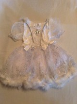 Fairy princess costume dress Size 4T Merry Kids white glitter new - £21.57 GBP