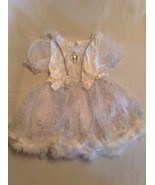 Fairy princess costume dress Size 4T Merry Kids white glitter new - £21.54 GBP