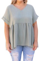 Entro edgy plus: landy babydoll short-sleeve top size XL - $22.77