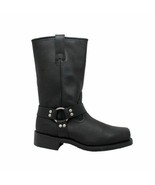 Mens HARNESS BOOT Leather Riding Motorcycle Biker Boots Medium / Wide Bl... - $1,789.71 MXN