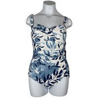 Niptuck Womens Blue Oasis Joanne One Piece Swimsuit Size US 4 One Piece Floral - £24.46 GBP