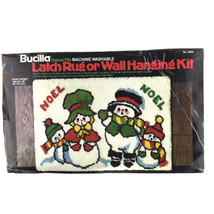 Bucilla Latch Hook Rug Christmas Snowman Snow Carolers Family Kit 12955 - $69.00