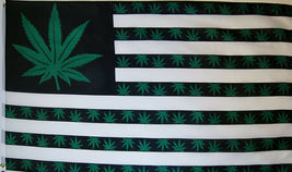 Durable USA Marijuana 9 Point Leaf Flag 3x5FT Weed Banner Blunt Toke Dorm Decor - £12.78 GBP
