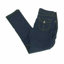 Angels Womens Slim Skinny Jeans Blue Stretch Dark Wash Pockets Denim Juniors 11 - £17.24 GBP