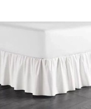 BEE AND WILLOW 1pc 14” RUFFLED QUEEN  BEDSKIRT WHITE NIP - $29.41