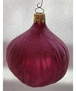 Vintage Christborn Red Onion Blown Glass Christmas Ornament Made in Germany - €7,73 EUR