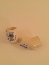 2 piece 1/2 inch CPVC elbow 45 degree fittings hot cold Charlotte beige new - $12.99