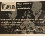 Ray Bradbury Theater Tv Guide Print Ad Harry Gould TPA18 - £4.65 GBP
