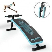 Abdominal Twister Trainer with Adjustable Height Exercise Bench-Blue - C... - $134.99