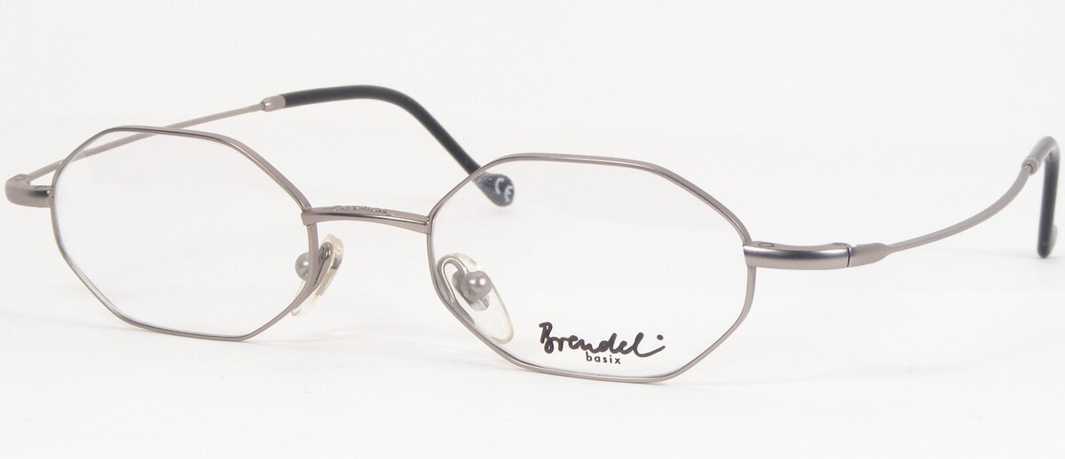 Vintage Brendel 1510 18 Argent Lumière Gris Unique Rare Lunettes 44-18-1... - $135.38