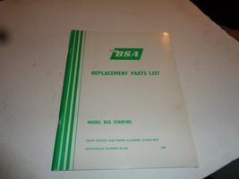 1970 BSA B25 Starfire Parts Spares List Catalog 00-5709 - $447.81 MXN